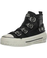 Ash - Rainbow Fion Sneaker-premium Leather High Top With Buckles - Lyst