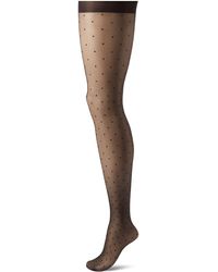 Hanes - Script Fashion Dot Compression Tights For Leg Support - Lyst