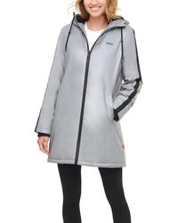 levi's women's bunny sherpa lined hooded coaches parka jacket