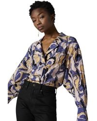 Equipment - Ariane Top In Skipper Blue Multi - Lyst