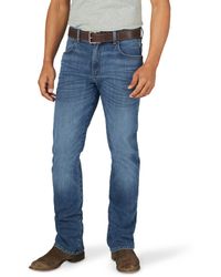s Retro Slim Fit Boot Cut JeanWrangler in Pelle da Uomo colore Blu Uomo Abbigliamento da Jeans da Jeans bootcut 58% di sconto 