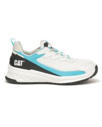 Caterpillar - Streamline Runner Carbon Composite Toe Work Shoe Bright White/blue - Lyst
