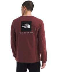 The North Face - 's Core Box Long Sleeve Nse Tee | T-shirt With Ribbed Collar & Cuffs For Durability - Lyst