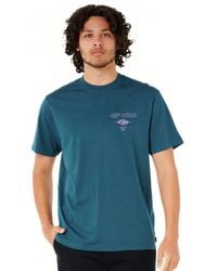 Rip Curl - Standard Fit Short Sleeve Crew Neck Graphic Tee - Lyst