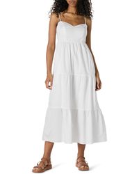 Amazon Essentials - Vestido Largo de Satén de Algodón con Ajuste Regular - Lyst