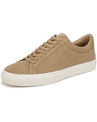 Vince - S Fulton Lace Up Casual Fashion Sneaker Sand Trail Beige Suede 9.5 M - Lyst