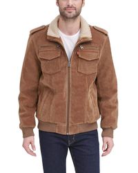 Faux Leather Aviator Bomber 