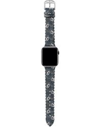 Ted Baker - Blue Pattern Scalloped Leather Strap For Apple Watch® - Lyst
