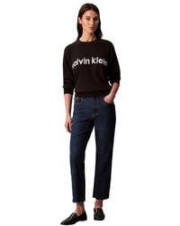 Calvin Klein - High Rise Straight Fit Jeans - Lyst
