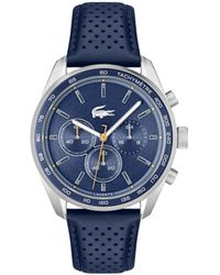 Lacoste - Analogue Multifunction Quartz Watch For Men With Silver Stainless Steel Mesh Bracelet - 2011163 - Lyst