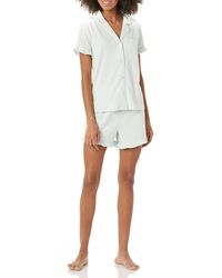 Amazon Essentials - Cotton Modal Short Pajama Set - Lyst