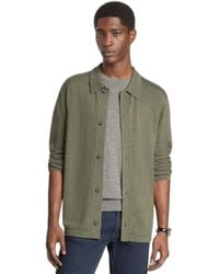 Michael Kors - Merino Button Front Cardigan Sweater - Lyst