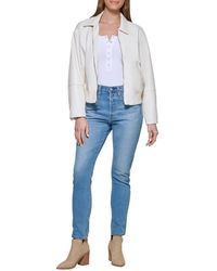 Levi's - Faux Leather Bomber With Laydown Collar - Lyst
