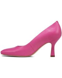 Franco Sarto - Sarto S Flexa Aela Square Toe Pump Pink Leather 8 M - Lyst