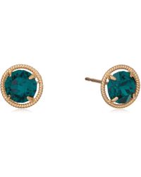 Amazon Essentials - 10k Gold Made With Infinite Elements Imported Crystal Birthstone May Stud Earrings - Lyst