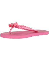 kate spade flip flops flamingo
