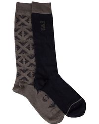 Emporio Armani - 2 Pack Long Socks - Lyst