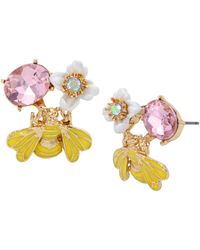 Betsey Johnson - S Bug Cluster Button Earrings - Lyst