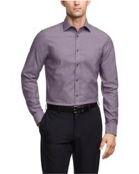 Calvin Klein - Dress Shirt Slim Fit Modern Pincord Purple - Lyst