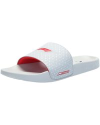 PUMA - F1 Leadcat 2.0 Slide Sandal White-pop Red - Lyst