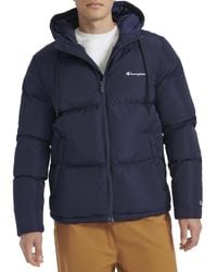 Champion - Quilted Full-zip Hooded Puffer Jacket - Lyst