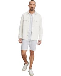 Vince - S Shirt Jkt,h White/lt H Grey,m - Lyst