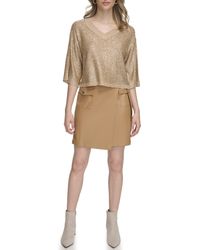 Calvin Klein - Pull On Wrap Skirt With Cargo Pocket - Lyst
