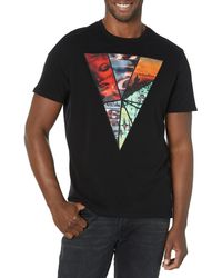 Guess - Spliced Triangle Tee - Lyst