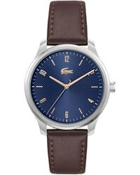 Lacoste - Orologio Analogico al Quarzo da Uomo Collezione LISBON con Cinturino in Acciaio Inossidabile con Cinturino in Acciaio - Lyst