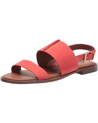 naturalizer red sandals