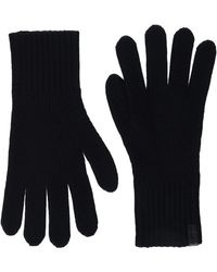 Vince - S Cashmere Blend Shaker Stitch Knit Glove,black,os - Lyst