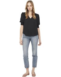 Joie - S Karemele Short Sleeve Top-100% Silk Blouse For Everyday Wear Karamele Top - Lyst