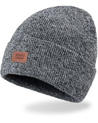 Levi's - 's Classic Warm Winter Knit Beanie Hat Cap Fleece Lined For And - Lyst