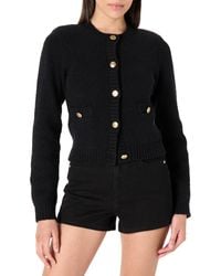 The Drop - 's Janice Gold Button Fitted Sweater Cardigan - Lyst