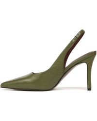 Franco Sarto - S Averie Pointed Toe Slingback High Heel Pump Army Green Leather 9.5 M - Lyst