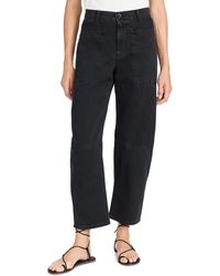 Velvet By Graham & Spencer - Brylie Sanded Twill Straight Leg Pant - Lyst