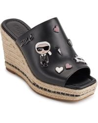 Karl Lagerfeld - Paris Corissa Pins Wedge Fun Sandal - Lyst