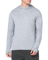 Amazon Essentials - Active Quick Dry Tech Stretch Long-sleeve Hooded Pullover T-shirt - Lyst
