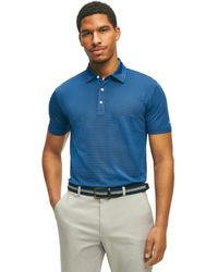 Brooks Brothers - Regular Fit Performance Stretch Short Sleeve Stripe Golf Polo Shirt - Lyst