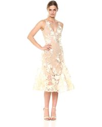 dress the population audrey floral midi dress