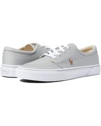 Polo Ralph Lauren - Faxon X Low-top Canvas Sneaker Soft Grey/multi 8 D - Lyst