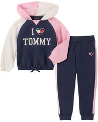 pink tommy hilfiger tracksuit
