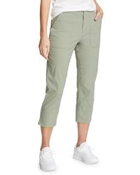 Eddie Bauer - Horizon High Rise Crop Pants Sage - Lyst