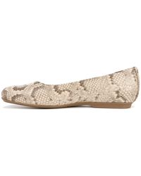 Dr. Scholls - S Wexley Slip On Ballet Flat Loafer Taupe Snake Print 7 W - Lyst