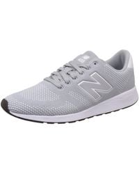 new balance 420 black and gray suede sneakers