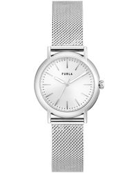 Furla - Ladies Silver Tone Stainless Steel Bracelet Watch - Lyst