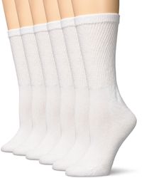 Hanes Comfort Blend Crew Sock - White