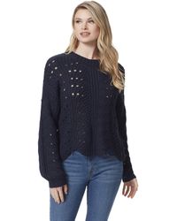Jessica Simpson - Fayette Crew Nexk Boxy Fit Scalloped Sweater Pullover Standard - Lyst