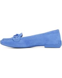 Franco Sarto - S Farah Slip On Casual Loafer Flats Blue Suede 8.5 M - Lyst