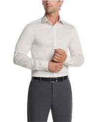 Calvin Klein - Dress Shirt Slim Fit Modern Pincord Oatmeal - Lyst